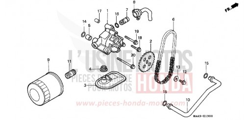 OIL FILTER/OIL PUMP VT1100CS de 1995
